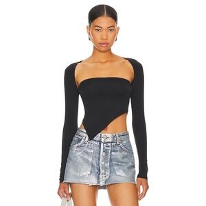 Superdown Dax Shrug Top‎ Black New with Tag XS